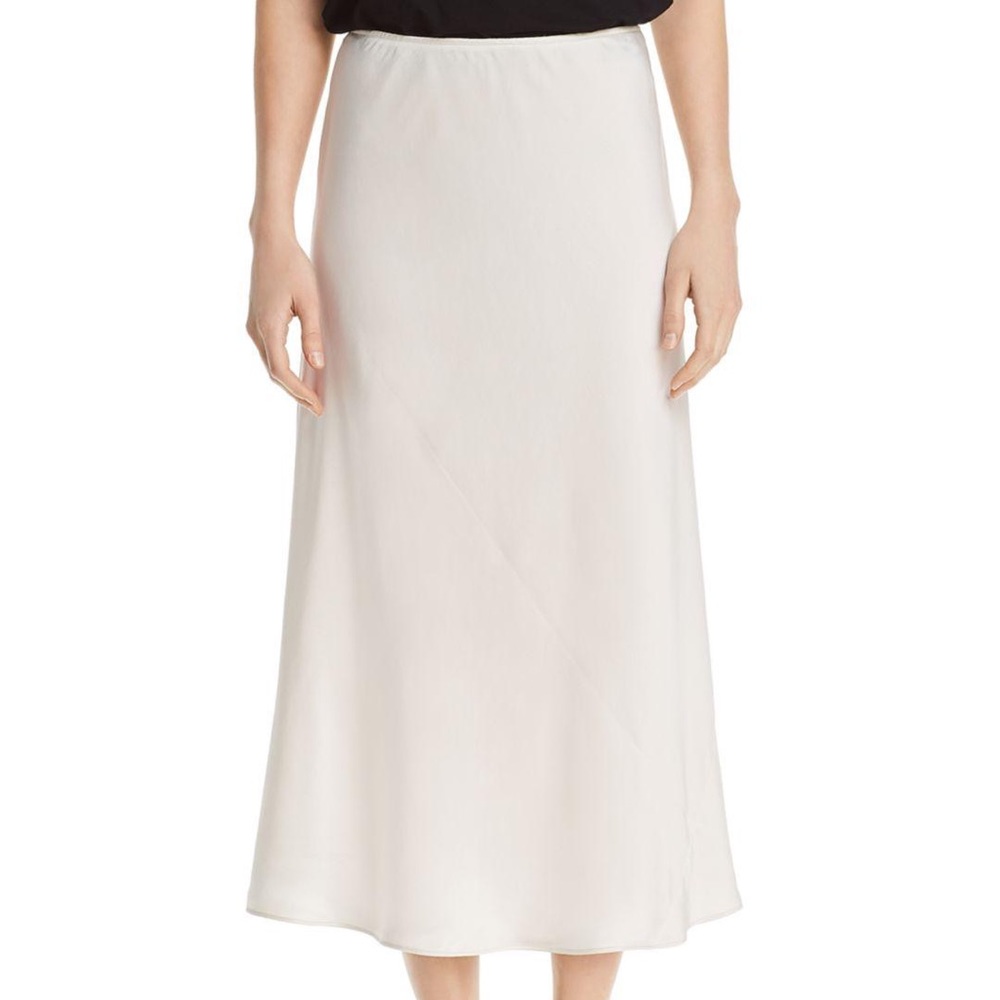 Eileen Fischer / S / Silk & Linen Blend Midi Skirt
